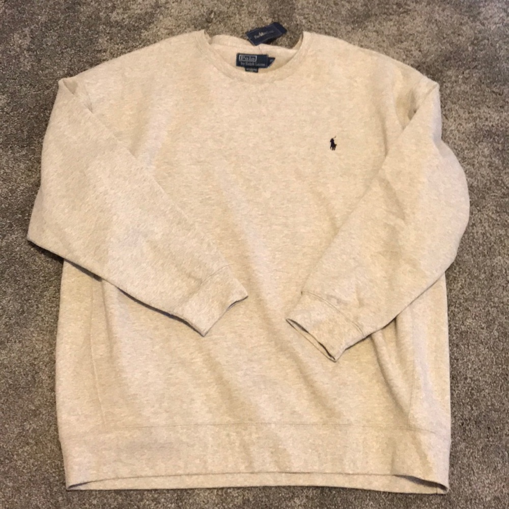 NWT men’s Gray Polo sweatshirt size 3XB